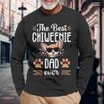 Best Chiweenie Dad Cute Dog Puppy Owner Love Lover Long Sleeve T-Shirt T-Shirt Gifts for Old Men