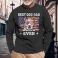 Best Corgi Dad Ever American Flag Fathers Day Long Sleeve T-Shirt T-Shirt Gifts for Old Men