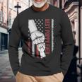 Best Dad Ever Poppy American Flag For Dad Long Sleeve T-Shirt Gifts for Old Men