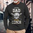 Best Dad Sports Coach Baseball Softball Ball Father Long Sleeve T-Shirt T-Shirt Gifts for Old Men