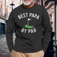 Best Papa By Par Golf Shirt Fathers Day Grandpa Long Sleeve T-Shirt T-Shirt Gifts for Old Men
