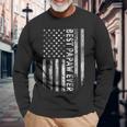Best Papaw Ever Vintage American Flag Dad Papa Long Sleeve T-Shirt T-Shirt Gifts for Old Men