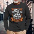 Biker Werden Nicht Grau Das Ist Chrom Motorrad Ironie Langarmshirts Geschenke für alte Männer
