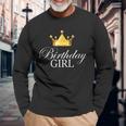 Birthday Girl Queen Crown Limited Edition Long Sleeve T-Shirt Gifts for Old Men