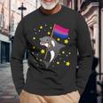 Bisexual Pride Orca Bisexual Long Sleeve T-Shirt Gifts for Old Men