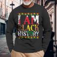 I Am Black History Black History Month & Pride Long Sleeve T-Shirt Gifts for Old Men