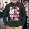 Breast Cancer Support Vintage Breast Cancer Awareness Long Sleeve T-Shirt Gifts for Old Men