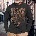 Brown Sugar Babe Black History Queen Melanin Afro African Long Sleeve T-Shirt Gifts for Old Men
