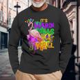 Carnival Party Idea Flamingo Mardi Gras V3 Long Sleeve T-Shirt Gifts for Old Men