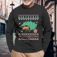 Cat Ugly Christmas Meowy For Christmas Cats Lover Long Sleeve T-Shirt Gifts for Old Men