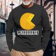 Cheeeeese Ironisches Zitat Käserei Bio-Lebensmittel Langarmshirts Geschenke für alte Männer