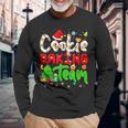 Christmas Cookie Baking Team Xmas Lights Santa Gingerbread Men Women Long Sleeve T-shirt Graphic Print Unisex Gifts for Old Men