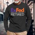 Co-Worker Federal Ex Fed Happy Retirement Party Long Sleeve T-Shirt T-Shirt Gifts for Old Men