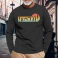 Cool Gymnasts Retro Sunset Girls Gymnastics Long Sleeve T-Shirt Gifts for Old Men