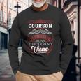 Courson Blood Runs Through My Veins Long Sleeve T-Shirt Gifts for Old Men