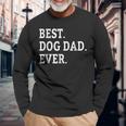Cute Fathers Day Best Dog Dad Ever Dads Puppy Lover Long Sleeve T-Shirt T-Shirt Gifts for Old Men