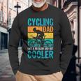 Cycling Dad Langarmshirts für Herren, Cool Papa Radfahrer Design Geschenke für alte Männer