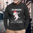 Dabbing Through The Snow Dab Axolotl Ugly Christmas Sweater Long Sleeve T-Shirt Gifts for Old Men