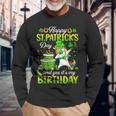 Dabbing Unicorn Happy St Patricks Day And My Birthday Long Sleeve T-Shirt T-Shirt Gifts for Old Men