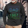 Dad Since 1967 67 Aesthetic Promoted To Daddy Father Bbjykfd Long Sleeve T-Shirt Gifts for Old Men