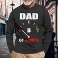 Dad Of 4 Boys Vintage Dad Battery Low Fathers Day Long Sleeve T-Shirt Gifts for Old Men