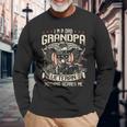 I Am A Dad Grandpa And A Veteran Nothing Scares Me Usa V4 Long Sleeve T-Shirt Gifts for Old Men