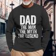 Dad The Man The Myth The Legend Tshirt Tshirt V2 Long Sleeve T-Shirt Gifts for Old Men
