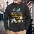 Dad Outer Space 1St Birthday First Trip Around The Sun Baby Long Sleeve T-Shirt Gifts for Old Men