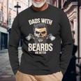 Dads With Beards Are Better New Daddy Long Sleeve T-Shirt T-Shirt Gifts for Old Men