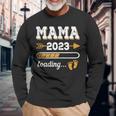 Damen Mama 2023 Loading Zukünftige Mutter 2023 Vintage Langarmshirts Geschenke für alte Männer