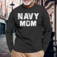 Damen US Navy Proud Mama Original Navy Vintage Mom Langarmshirts Geschenke für alte Männer