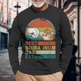 Distressed Best Shiba Inu Dad Ever Fathers Day Long Sleeve T-Shirt Gifts for Old Men