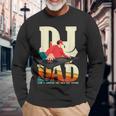 Dj Dad Vintage Beat Disc Jockey Fathers Day Long Sleeve T-Shirt Gifts for Old Men