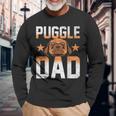 Dog Lover Fathers Day Puggle Dad Pet Owner Animal Puggle Long Sleeve T-Shirt T-Shirt Gifts for Old Men