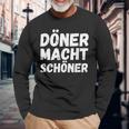 Döner Macht Schöner Kebab Dönerverkäufer Imbiss Langarmshirts Geschenke für alte Männer