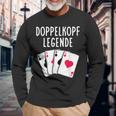 Doppelkopf Legende Spielkarten Langarmshirts Geschenke für alte Männer