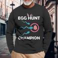 Egg Hunt Champion Dad Easter Pregnancy Announcement Long Sleeve T-Shirt T-Shirt Gifts for Old Men