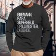 Ehemann Papa Grillmeister Langarmshirts Geschenke für alte Männer