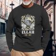 Ellah Name In Case Of Emergency My Blood Long Sleeve T-Shirt Gifts for Old Men