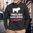 Englische Bulldogge Oma Langarmshirts Geschenke für alte Männer