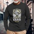 Esau Name In Case Of Emergency My Blood Long Sleeve T-Shirt Gifts for Old Men