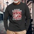 Fahrrad Elektrofahrrad Spruch Lustig Motiv Radfahren Bike Long Sleeve T-Shirt Geschenke für alte Männer