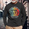 Fantastisch Seit April 1977 Männer Frauen Geburtstag Langarmshirts Geschenke für alte Männer