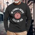 My Favorite Archer Calls Me Dad Bowhunting Archery Child Long Sleeve T-Shirt Gifts for Old Men