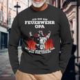 Feuerwehr Opa Cooler Opa Feuerwehrmann Langarmshirts Geschenke für alte Männer