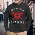 Firefighter In Training Future Fireman Fire Academy Long Sleeve T-Shirt T-Shirt Gifts for Old Men