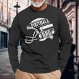 Football Dad Helmet For Men Proud Fathers Day College Season V2 Long Sleeve T-Shirt Gifts for Old Men