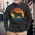 Frenchton Vintage Retro Mom Dad Dog Long Sleeve T-Shirt Gifts for Old Men