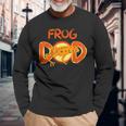 Frog Dad Outfit Costume Daddy Fathers Day Toad Frog Long Sleeve T-Shirt Gifts for Old Men