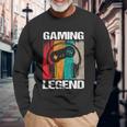 Gaming Legend Pc Gamer Video Games Boys Teenager Tshirt Long Sleeve T-Shirt Gifts for Old Men